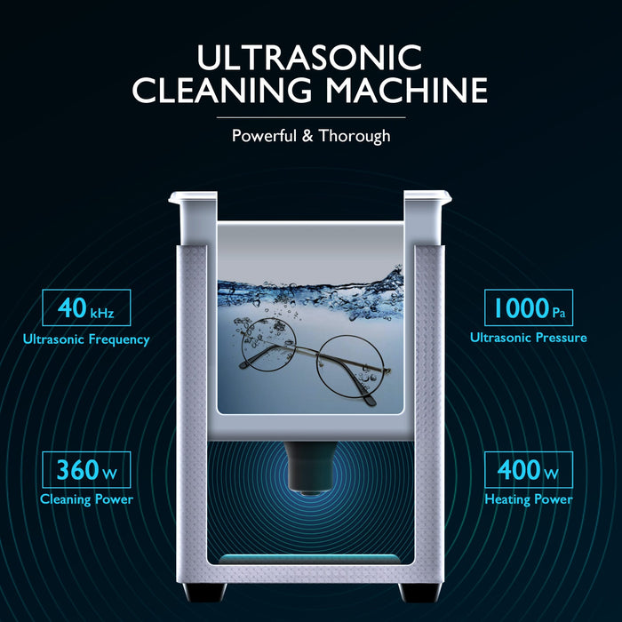 15 Liter Digital Ultrasonic Cleaning Machine - Stainless Steel 