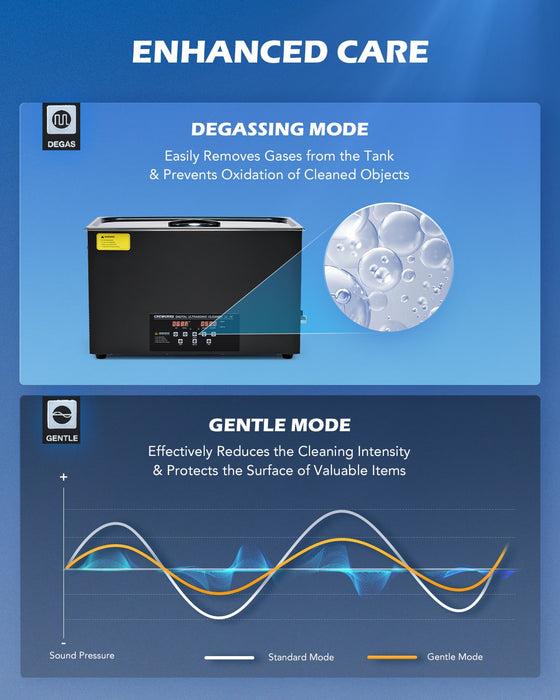 Ultrasonic Cleaner: Professional Machine with Heater, Timer, and Dual Mode 6L