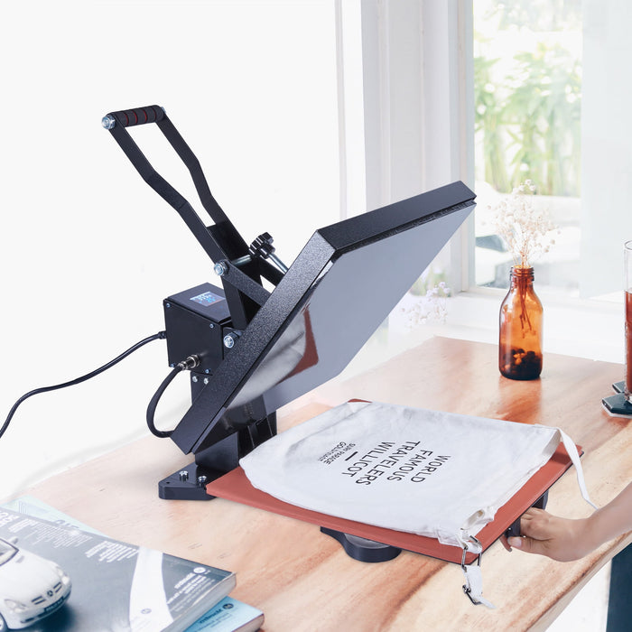 Versatile Heat Press Machine - 15x15, 1000W, LED, 360° Rotation