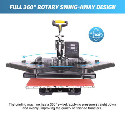 Multifunctional 360 Degree Swivel T-shirt Heat Press Machine 