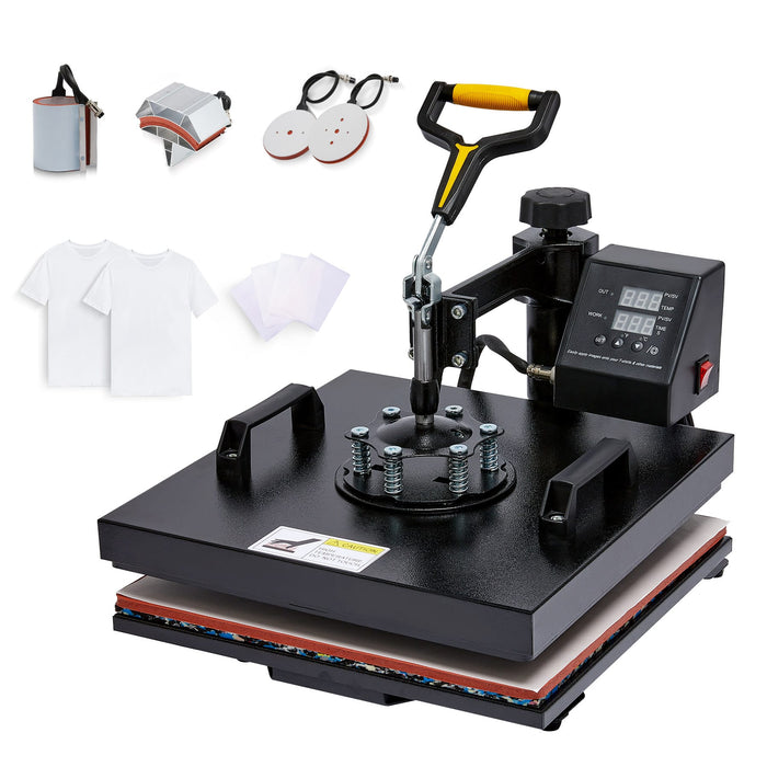 15''x15'' 8-in-1 Heat Press Machine, Pro Heat Press for Home & Business