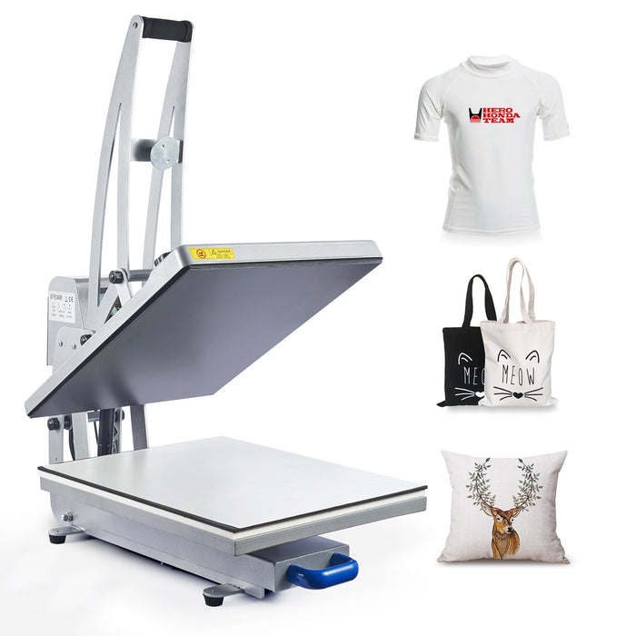 Heat Press 15X15 Inch Heat Press Machine Industrial Quality Power T Shirt  Heat Press Sublimation Machine Clamshell Heat Press Machine for T Shirts  (Blue)