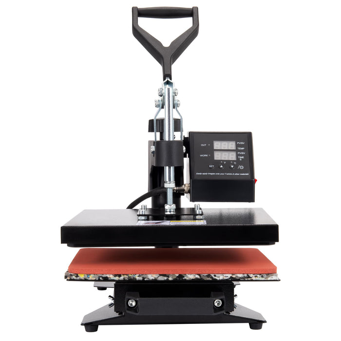 Heat Press Machine: 12-inch x10-inch 600W, LED, 360° Rotation
