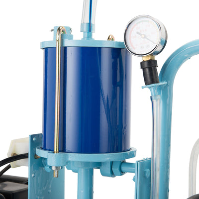Electric Milking Machine Stainless Steel Milker Machine for Cows and Goats w/ 25L Milking Bucket & Milking 10-12 Cows per Hour