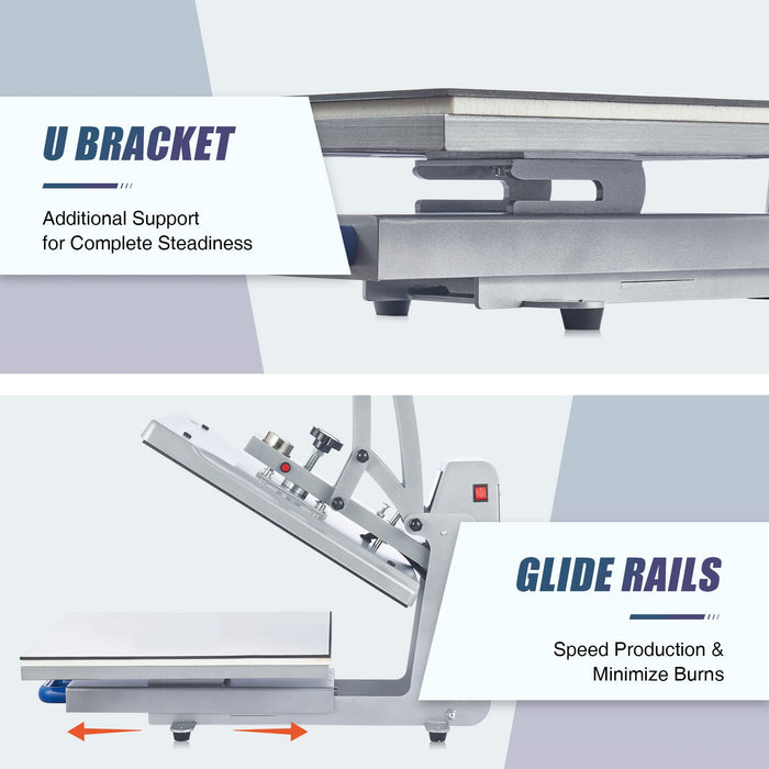 Heat Press Machine 16x20 Auto Open Clamshell T Shirt Press for Clothes —  Creworks Equipment