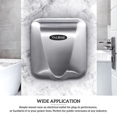 High Speed Matte Finished Stainless Steel Hand Dryer Durable