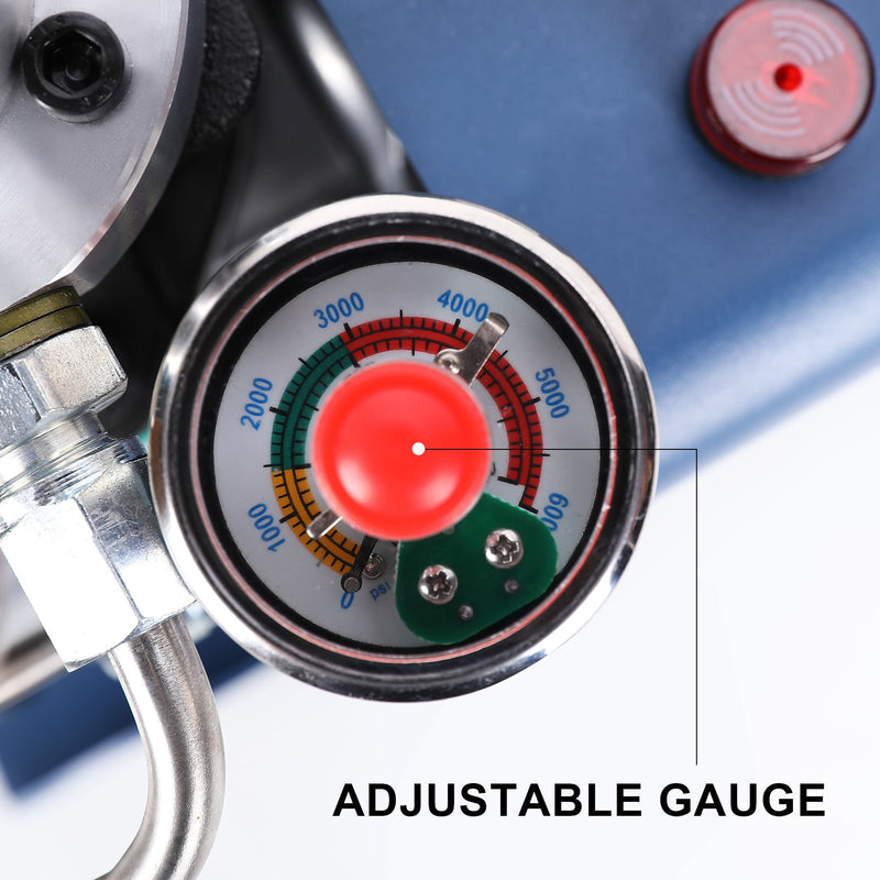 air pump with adjustable gauge