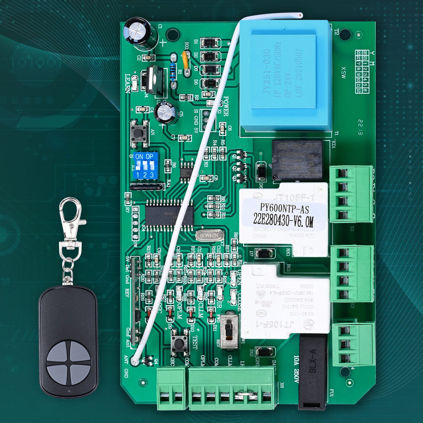 Control Board Auto Gate Customizable Gate Opener Control Board — Creworks Equipment