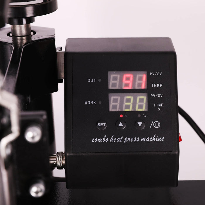 Heat Press Machine -12''x15'' 900W, LED, 360° Rotation