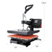 12-inch x 10-inch Heat Press Machine with LED and 360° Rotation